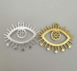 Marquise Shape  39X43mm 3 Pieces in a Pack Gold  Plated and Silver Plated   E-Coated, Brushed Finish, Earring Components.