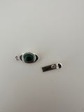 Sterling Silver Clasp and High Quality Natural Gemstone of your choice Clasps. Size:27mmX11mm C11SS