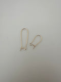 14K Gold Filled Kidney Ear Wire 6 to 10 pieces in a pack.