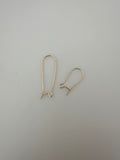 14K Gold Filled Kidney Ear Wire 6 to 10 pieces in a pack.