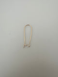 14K Gold Filled Kidney Ear Wire 6 to 10 pieces in a pack.