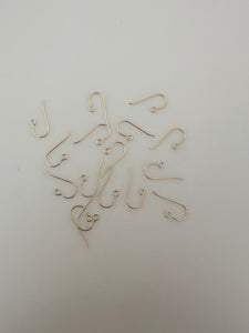 14k Real Gold Filled | 16 Pairs of Ear Wires (32 pieces) | Micro Ear Wire | Size: 0.51mm which and 16mm long | #EW3GF |