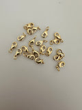 Gold  Finish Lobster Claw Clasps With Jump ring  20 pcs in pack  Size :10mmX6mm #CL50BMGO