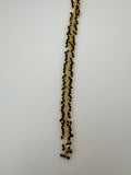 3 Feet white pearl Bead Dangling Chain Gold Finish Wire Synthetic White And Black  Beads chain Size :2mm