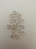 Oval Shape Twisted Rings | About 125 Pcs. | Gold Finish and Silver Plated | Closed Rings | Decorated | Size: 6mmX7mm .