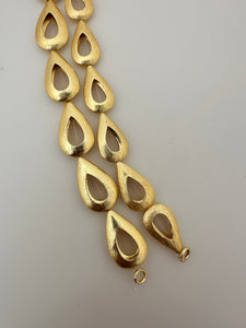 Tear Drop, Decorative Tear Drop Beads, Gold Finish or Silver plated, Brushed Finish, e-coated .