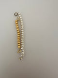 1 Strand of Brushed Finish Fancy Shiny Round Gold Finish and Silver Plated  Beads , E-coated Beads. Bead Available Four  Size is: 6mm ,8mm ,10mm,12mm