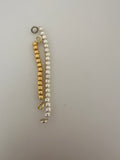 1 Strand of Brushed Finish Fancy Shiny Round Gold Finish and Silver Plated  Beads , E-coated Beads. Bead Available Four  Size is: 6mm ,8mm ,10mm,12mm