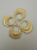 4 Pcs. Gold Finish Pendent /Charm  E-coated, Copper Finding Size:37mmX30mm #CD8BMGO