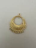 4 Pcs. Gold Finish Pendent /Charm  E-coated, Copper Finding Size:37mmX30mm #CD8BMGO