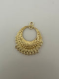 4 Pcs. Gold Finish Pendent /Charm  E-coated, Copper Finding Size:37mmX30mm #CD8BMGO