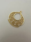 4 Pcs. Gold Finish Pendent /Charm  E-coated, Copper Finding Size:43mmX40mm