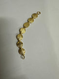 1 Strand of Patterened Beads | Designer's Spacer beads |  Silver Plated and  Gold Finish | Anti Tarnish Finished | Size: 10mm