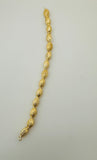 1 Strand of Decorative Gold Finish Handmade  Bead, E-coated Beads Size :15mmX10mm#B161BMGO