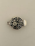Sterling Silver Spider Clasp/Box Silver  One pcs Size :26mmX17mm C9SS