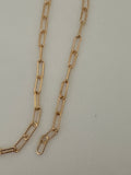 14K Real Gold Filled 3ft. Rectangular Chain | Round Wire | Size: 11.4mmX4.2mm #CHN126GF