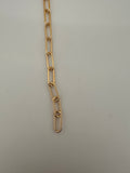 Gold Filled Rectangle Round Wire Chain  Chain Size is :15,5X6mm CHN125GF