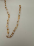 Gold Filled Rectangle Round Wire Chain  Chain Size is :15,5X6mm CHN125GF