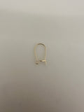 14 K Gold Filled Kidney Ear wire Size: 16mm (18Pcs In A Pack) #EW19GF