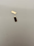 14k gold filled rectangle  (3X8MM) 0.8MM HOLE#X14GF