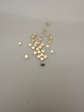 14KGold Filled Finding 3.5mm Heart shape Finding (25Pcs In A Pack) #X11GF