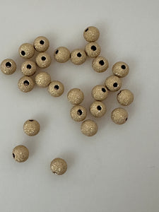 14K Gold Filled Stardust Round Bead 3mm, 4mm, 6mm, 8mm, 10mm