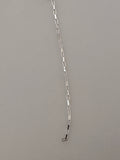3 Feet Sterling Silver "Long Box'  White Sterling Silver Chain Size :1mmX15mm | CHN41SS
