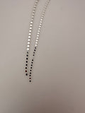 3 Feet Sterling Silver Chain Flat disc diamond cut chain Available two Size .