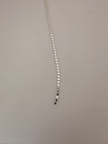 3 Feet Sterling Silver Chain Flat disc diamond cut chain Available two Size .