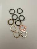 Hammered Ring Jewelry Component (Gold Finished/Silver Plated) | Purity Beads