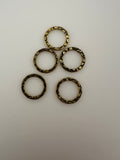 Hammered Ring Jewelry Component (Gold Finished/Silver Plated) | Purity Beads