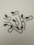 Pack of 30Pcs. Silver plated, And Gold Finish Gunmetal,E-Coated, Handmade Ear-wire Size:  20 Gauge, 25 mm Long, 6mm bead