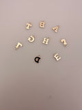 Block Letter Charms, 14K Real Gold Filled Block Letter Charms, A to Z Letter Charms (0.5mm Thick)