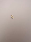 Block Letter Charms, 14K Real Gold Filled Block Letter Charms, A to Z Letter Charms (0.5mm Thick)