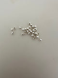 Sterling Silver Mirror Beads | 925 Sterling Silver Shiny and Reflective Beads | Very Light Weight Beads | Available 3 Size: 2.5, 3 and 4mm | 14 to 35 Beads Per Pack |