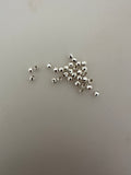 Sterling Silver Mirror Beads | 925 Sterling Silver Shiny and Reflective Beads | Very Light Weight Beads | Available 3 Size: 2.5, 3 and 4mm | 14 to 35 Beads Per Pack |