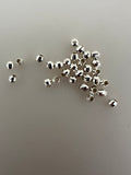 Sterling Silver Mirror Beads | 925 Sterling Silver Shiny and Reflective Beads | Very Light Weight Beads | Available 3 Size: 2.5, 3 and 4mm | 14 to 35 Beads Per Pack |