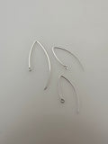 925 Sterling Silver 19gauge "V" Shape Ear Wire | 19 gauge Flexible Ear Wire | 2 to 4 Pcs/Pack | Available Three Size: 22mm, 26mm and 36mm |
