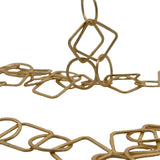 Copper Chain Gold Finish And Silver Plated Circle And Square Brushed Finish, Chain sizes: Circles & Square are both 20mm | 1 Foot