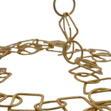 Copper Chain Gold Finish And Silver Plated Circle And Square Brushed Finish, Chain sizes: Circles & Square are both 20mm | 1 Foot