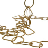 Copper Chain Gold Finish And Silver Plated Circle And Square Brushed Finish, Chain sizes: Circles & Square are both 20mm | 1 Foot