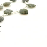 Labradorite Marquise Leaf Shape Faceted Gemstone Beads – Natural Flashy Stones – Approx 14 Beads in Full Strand