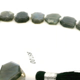 Natural Fire Labradorite Faceted Slice Beads Strand – Freeform Geometric Labradorite Gemstone Slices with Blue Flash – Approx. 15 Beads per Strand – Premium Fire Labradorite for Jewelry Making