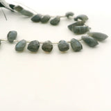 Labradorite Freeform Faceted Gemstone Beads Strand, Natural Blue Flash, 21 Bead