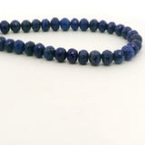 Lapis Lazuli Faceted Rondelle Beads – Approx. 8mm×5mm – 37 Beads Per Strand