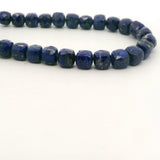 Lapis Lazuli Chunky Faceted Nugget Beads 10×12mm – Deep Blue Gemstone – 23 Beads Per Strand