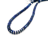 Lapis Lazuli Faceted Tire Beads – 5–7mm Natural Blue Gemstone Rondelles – 68 Beads in Strand
