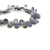 Iolite Faceted Tear Drop Beads – Approx. 7×9mm – 72 Beads Per Strand