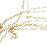 14K Real Gold Filled Chain link oval Cable Chain | 1 Foot long Chain | Size: 3.5mmX2.6mm