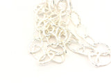 Sterling Silver Chain, Oval Cable Patterned , 1 Foot, size 9.5mmX5.8mm, CHN22SS | purity beads